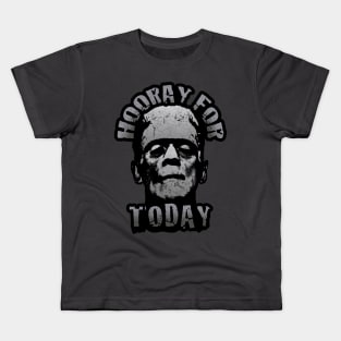 Hooray For Today - Frankenstein's Monster Speaks Kids T-Shirt